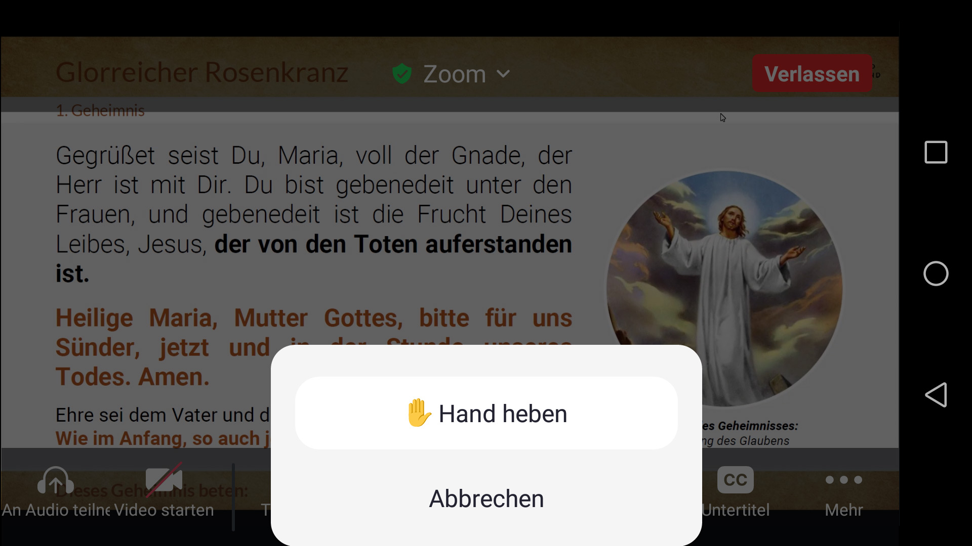 screenshot mobile hand heben mit pfeil